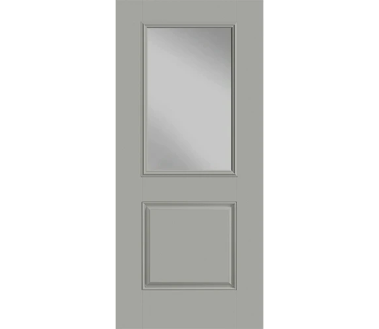 Portland Half Light 1 Panel Fiberglass Entry Door